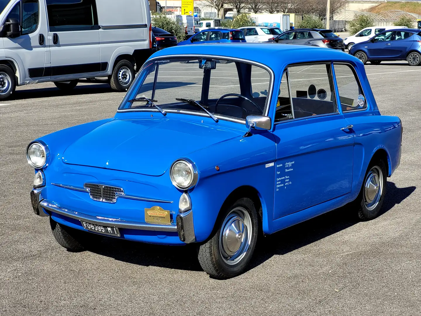 Autobianchi Bianchina | Documenti originali Albastru - 2