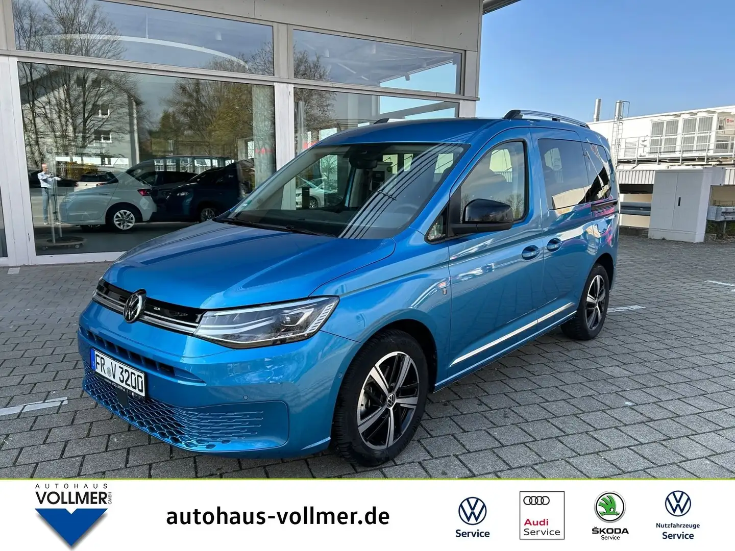 Volkswagen Caddy Style 1.5 TSI DSG Navi,Vorb.AHK,ACC,SHZ,PD Blau - 1