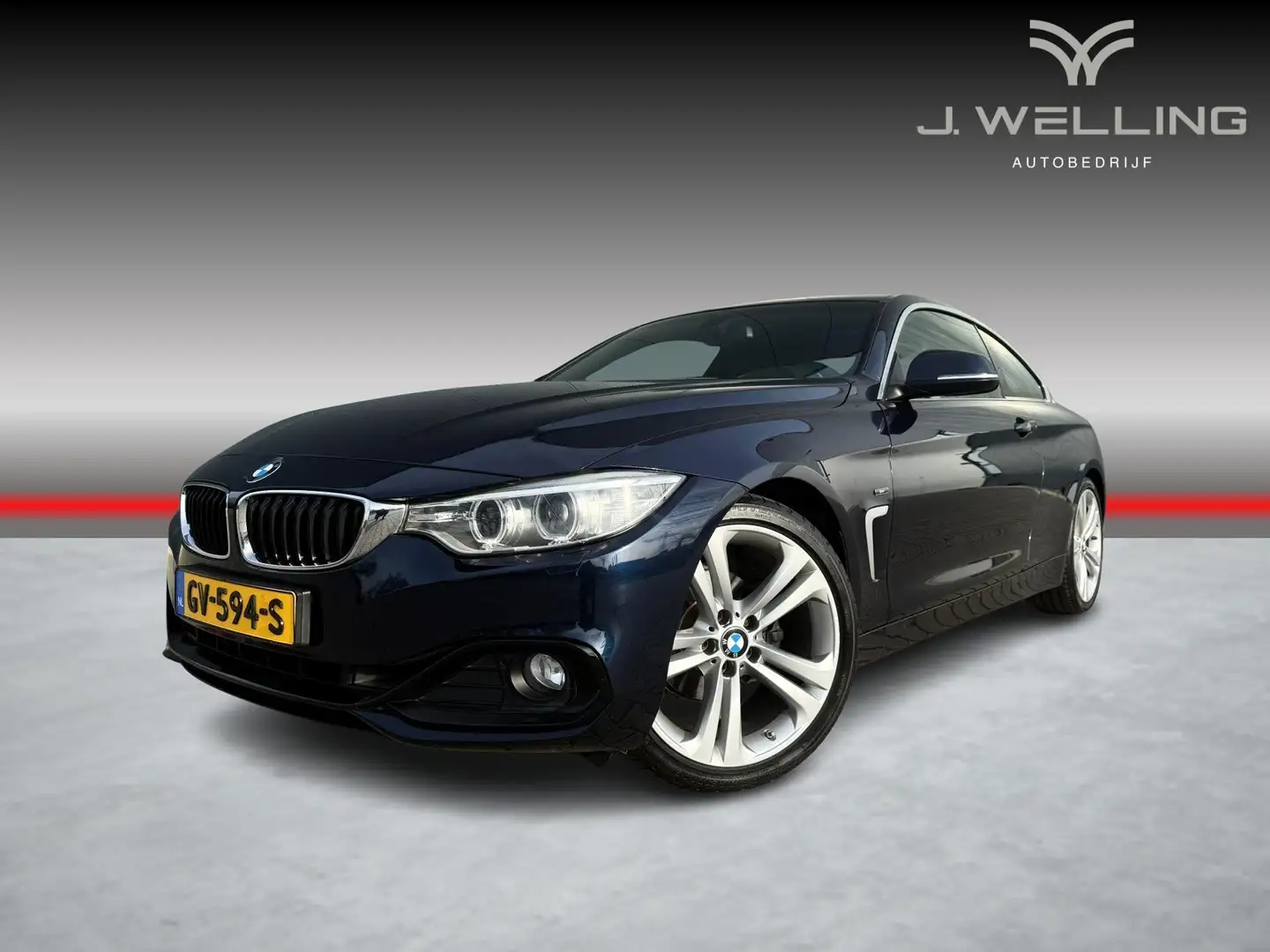BMW 420 4-serie Coupé 420i High Executive Blau - 1