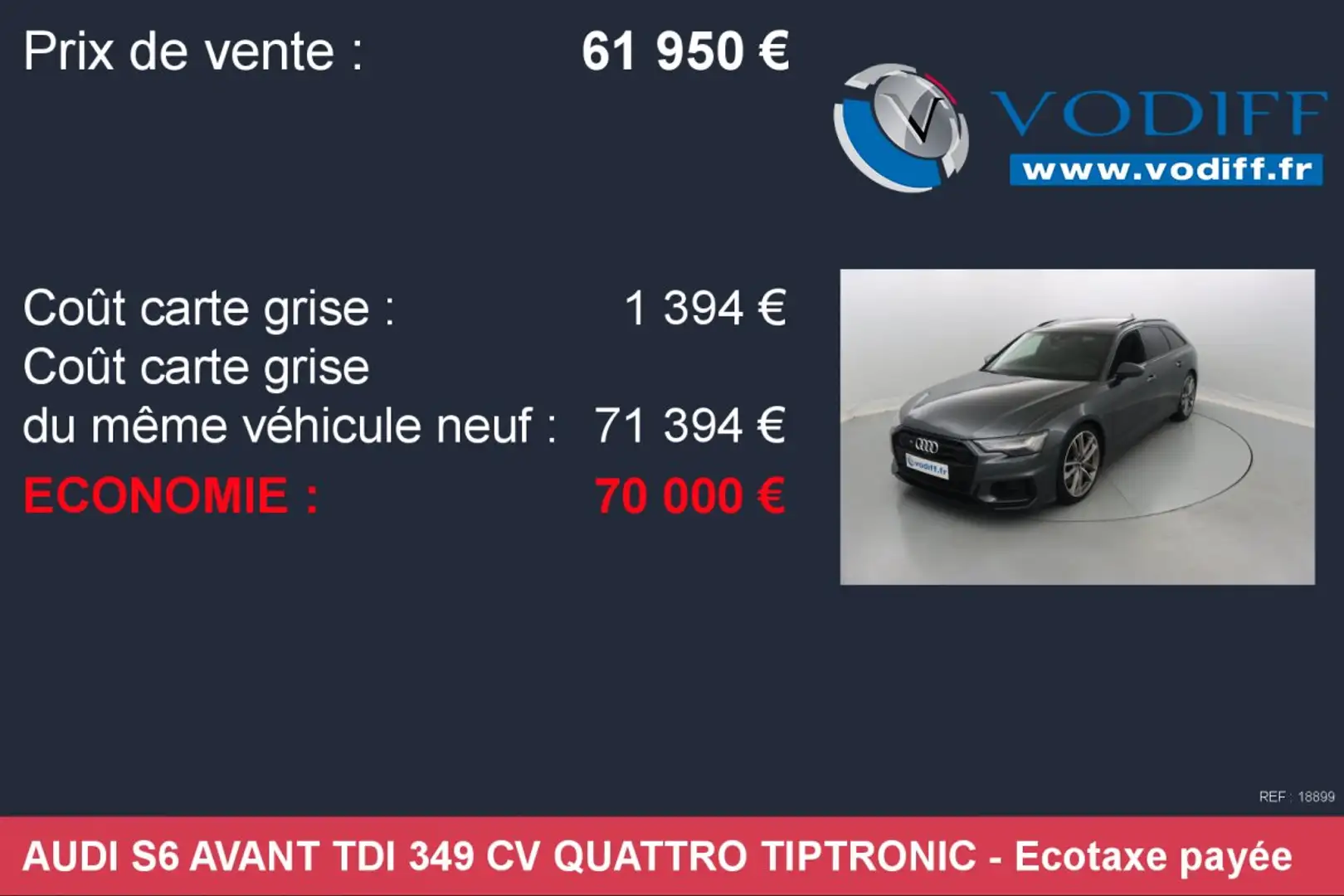Audi S6 AVANT TDI 349 CV QUATTRO TIPTRONIC Gris - 2