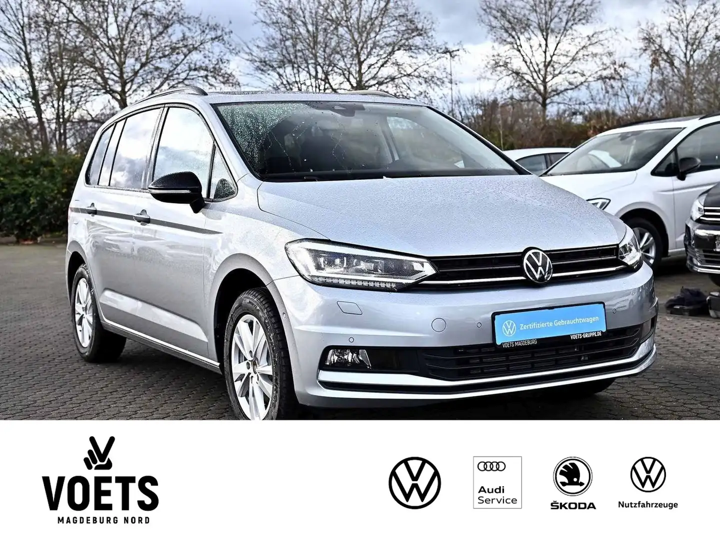 Volkswagen Touran 1.5TSI DSG Highline LED+PANO+STHZ+AHK+NAV Silber - 2