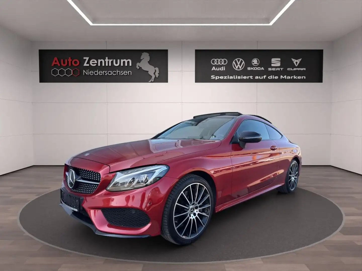 Mercedes-Benz C 300 Coupe 9G-TRON AMG Line Burmester*PANO*Head*Kamera Kırmızı - 1