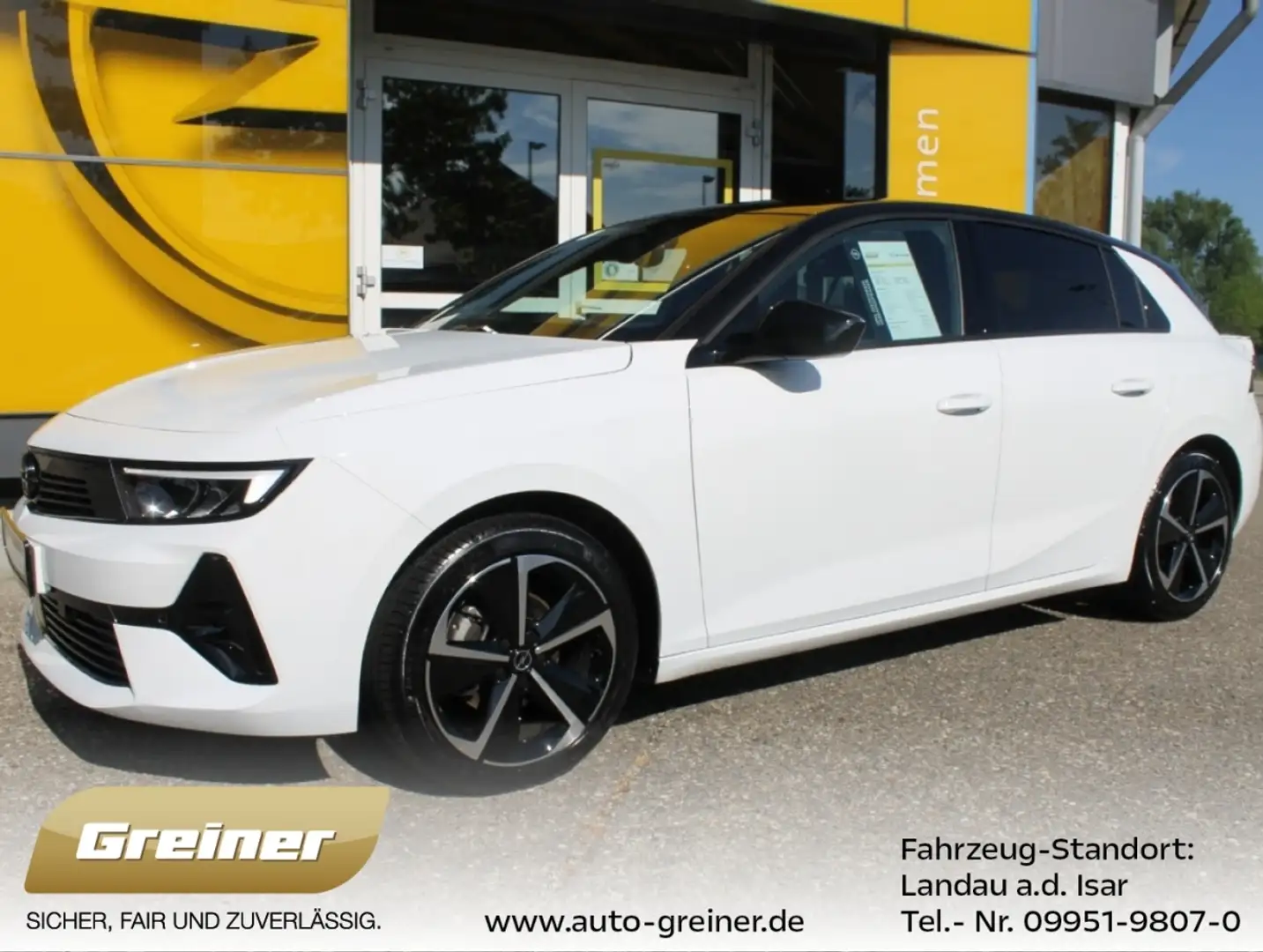 Opel Astra 1.2 Turbo GS ALCANTARA|NAVI|PDC|SHZ|LRHZ| Blanc - 1