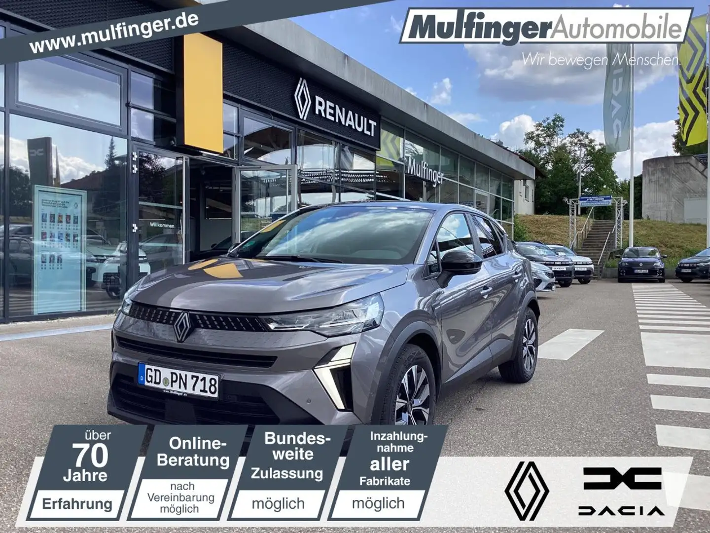 Renault Captur Evolution TCe 100 LPG SHZ EPH Kamera Navi LED Grijs - 1