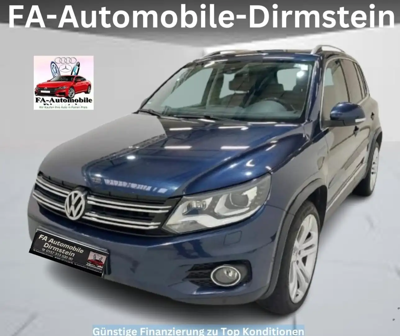 Volkswagen Tiguan 2.0 TDI 4M/DSG/BI.XEN/LEDER/NAV/KAM/PANO Blau - 2