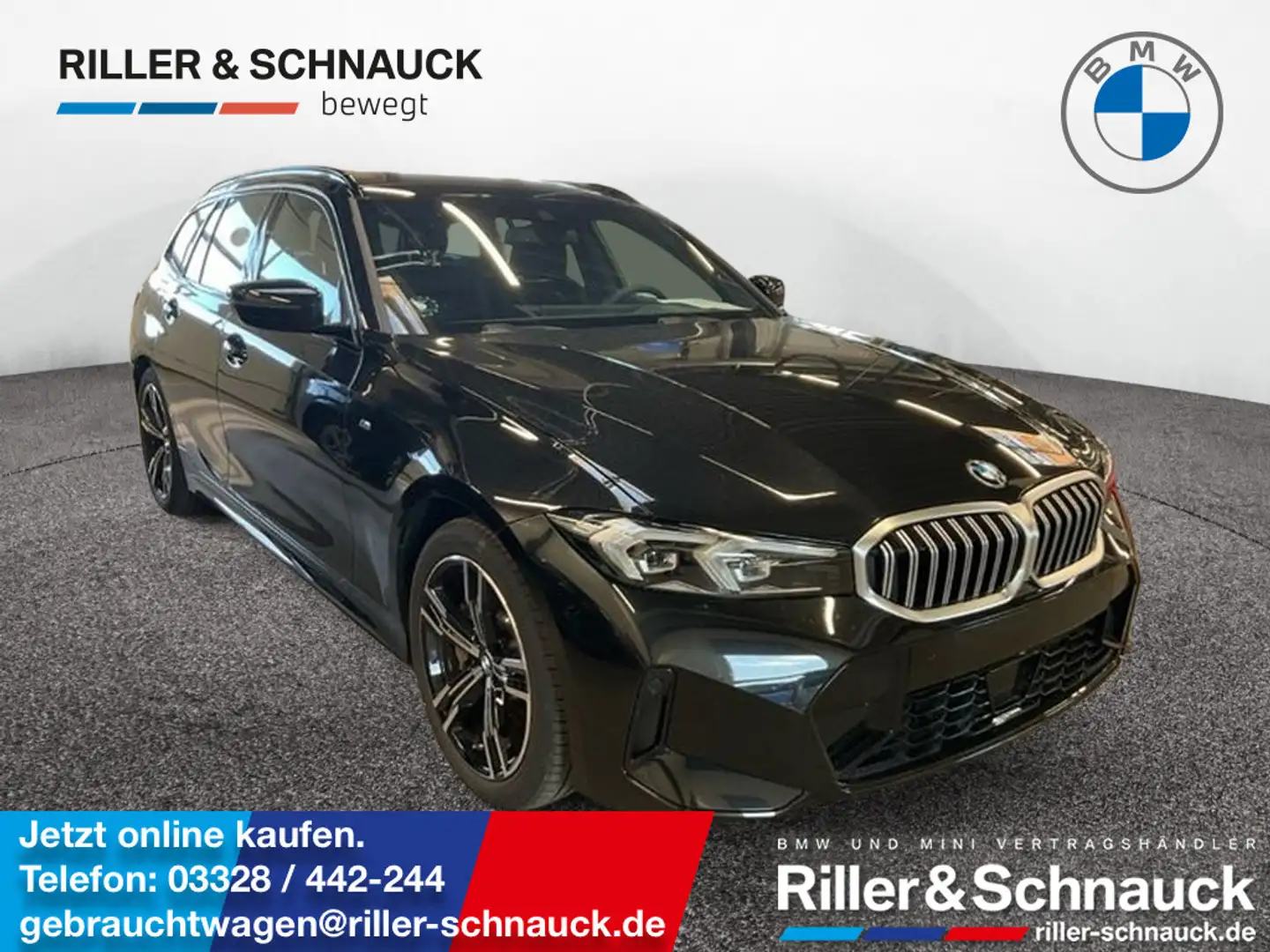 BMW 330 i Touring xDrive M Sport ACC+KAM+LED+NAVI+ Schwarz - 1