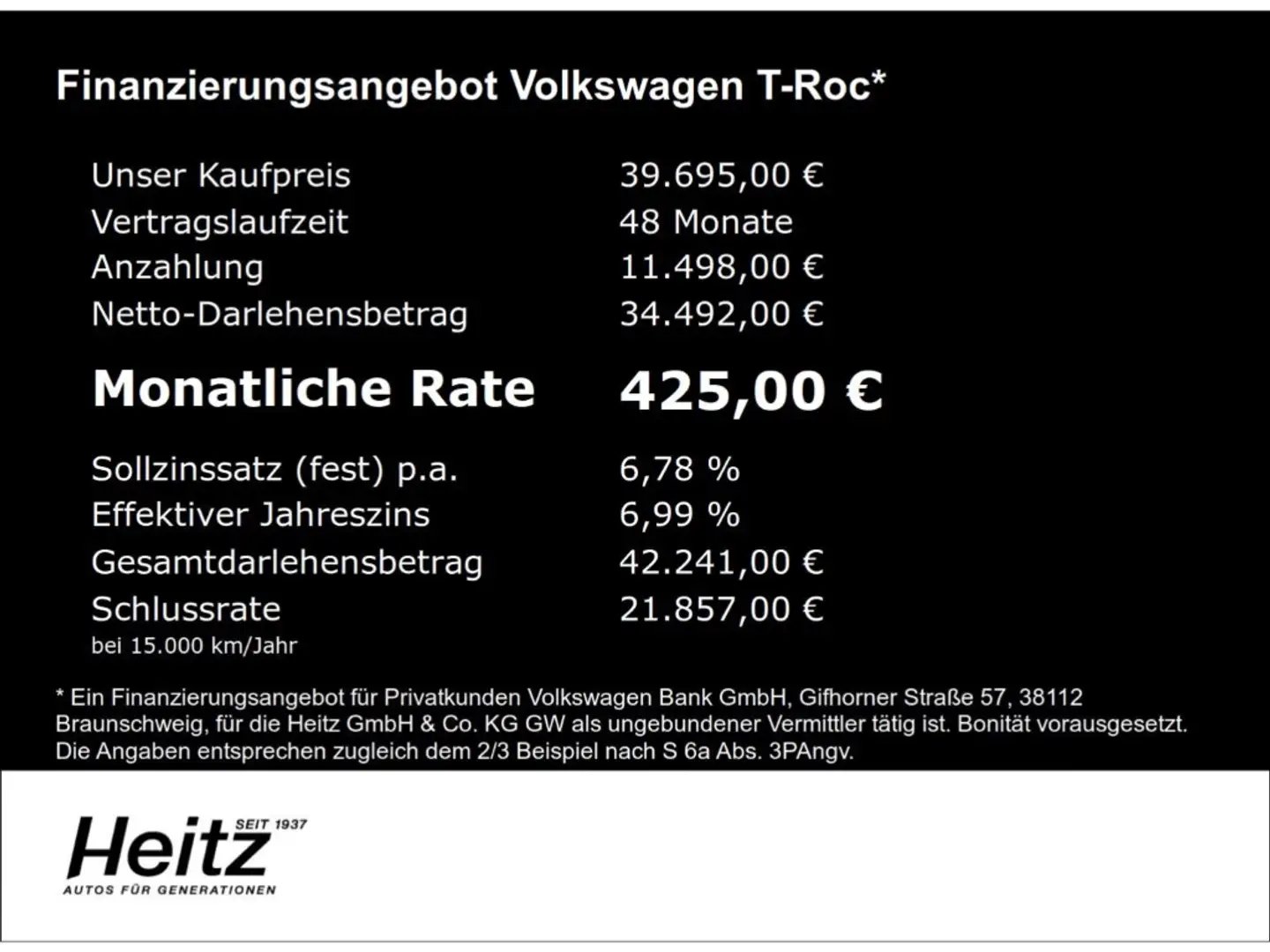 Volkswagen T-Roc 2.0 TSI 4MOTION DSG R-Line  Navi Sitzhzg Zwart - 2