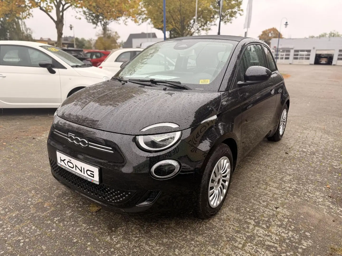 Fiat 500e Cabrio Cult Elektro GROSSE BATTERIE Schwarz - 1