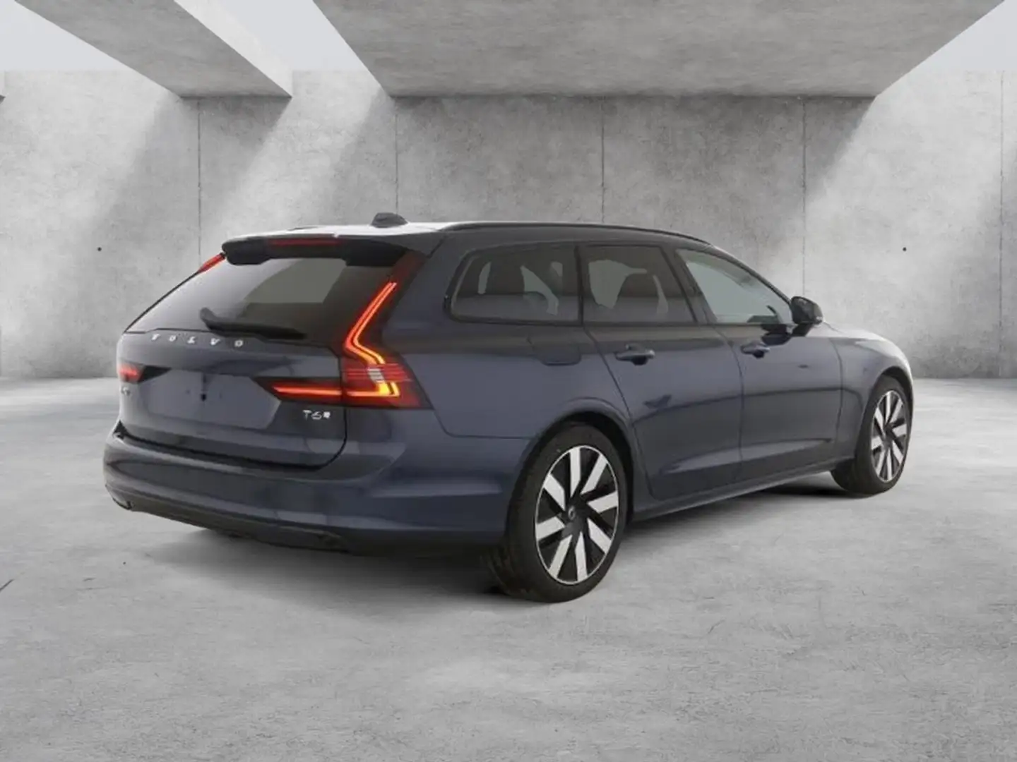 Volvo V90 T6 Plus Dark Recharge Plug-In Hybrid AWD Blau - 2