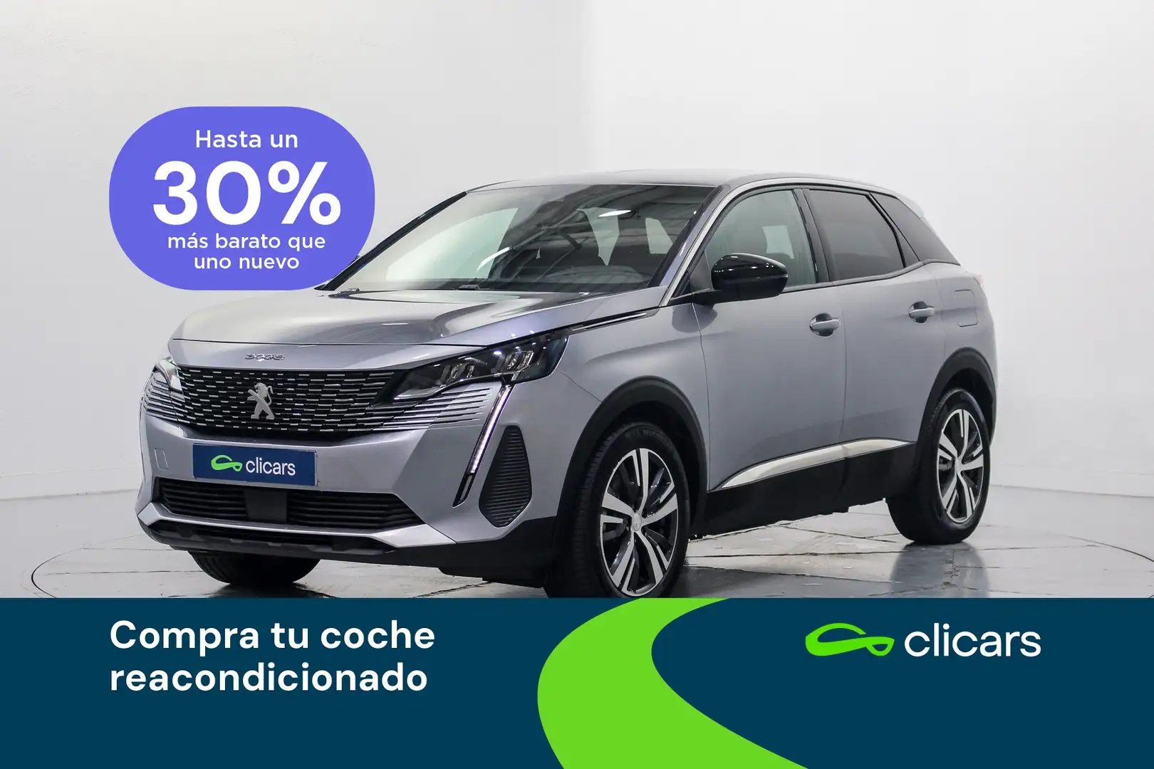 Peugeot 3008 HYB PHEV 180 Allure Pack e-EAT8 Argent - 1
