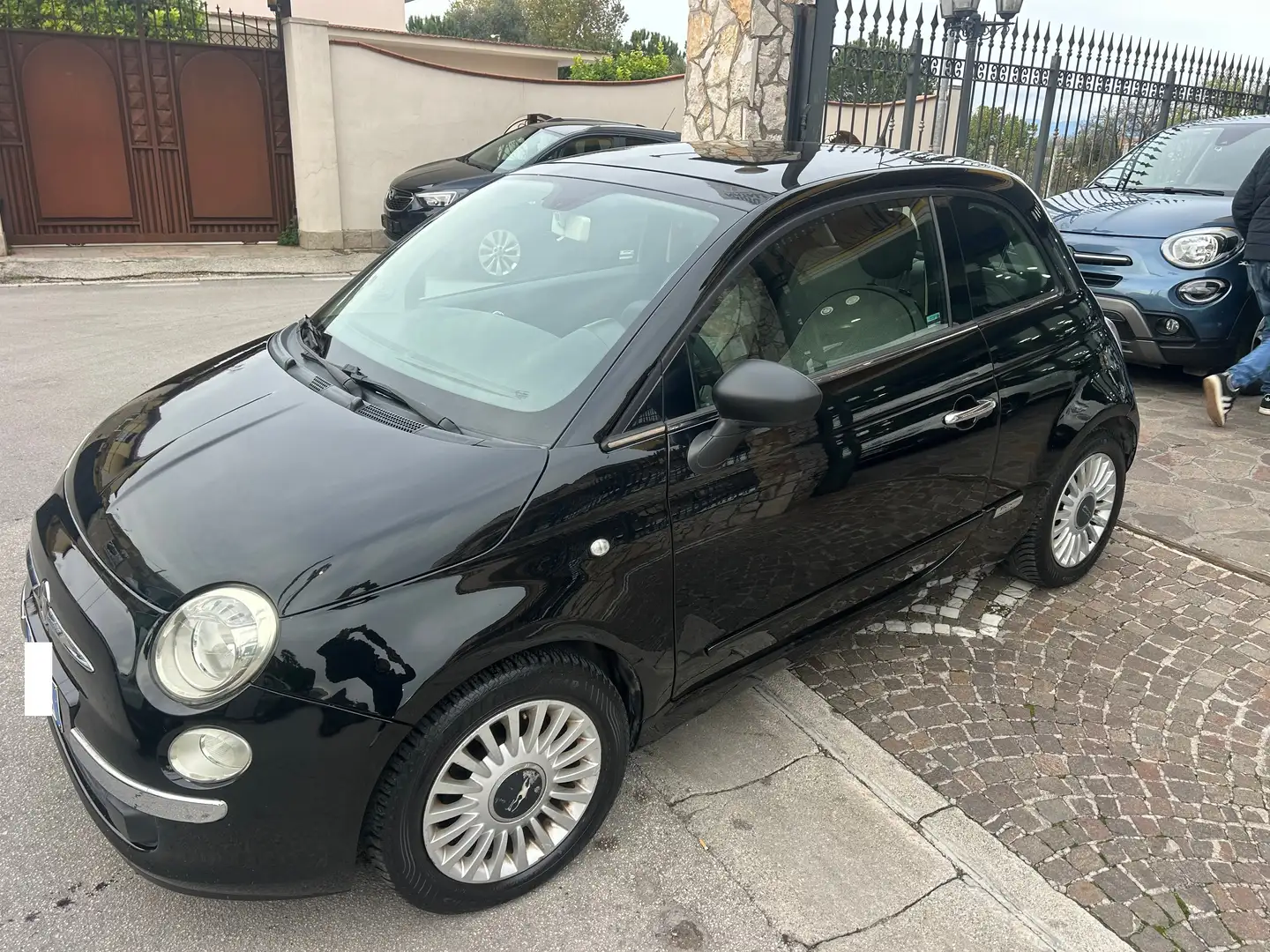 Fiat 500 500 1.2 Lounge 69cv Zwart - 1
