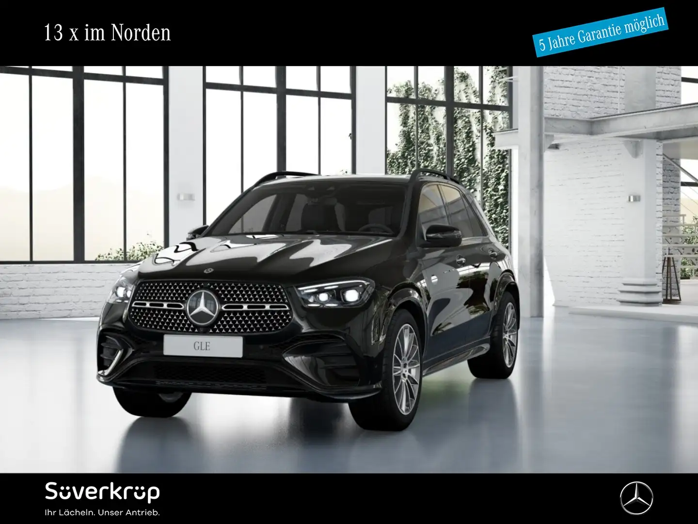 Mercedes-Benz GLE 450 d 4M AMG BURM NIGHT PREMIUM WIDE MEMO Schwarz - 2