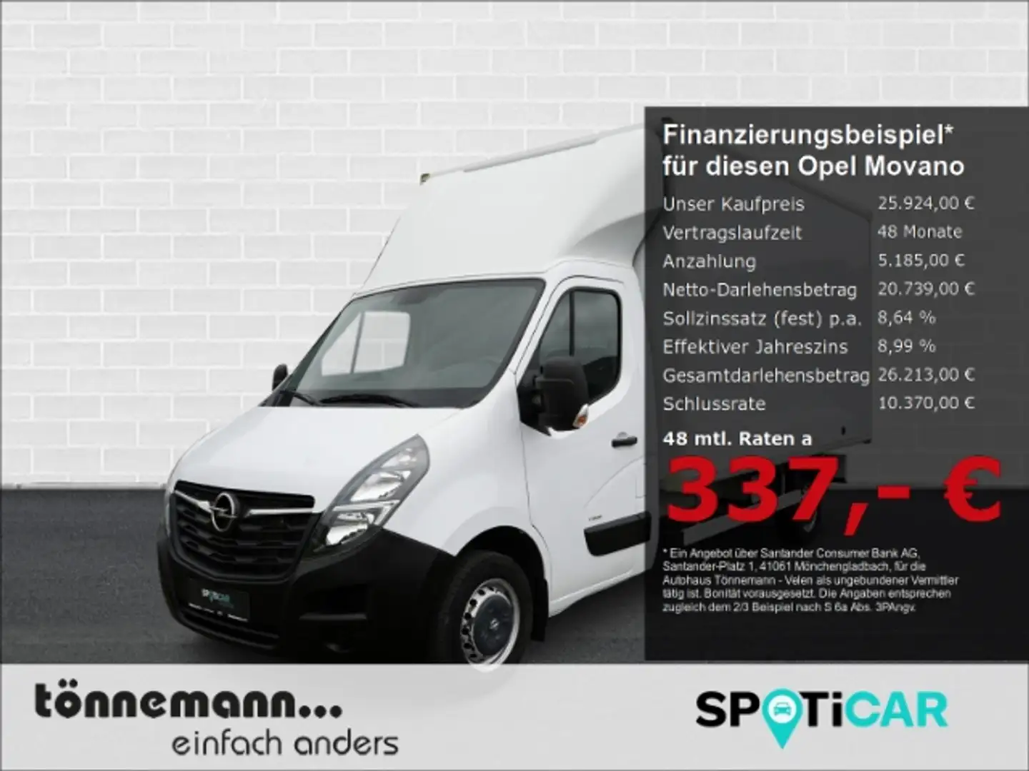 Opel Movano L3H1 FG NK KOFFERAUFBAU CDTI+LED TAGFAHRLIC Weiß - 1