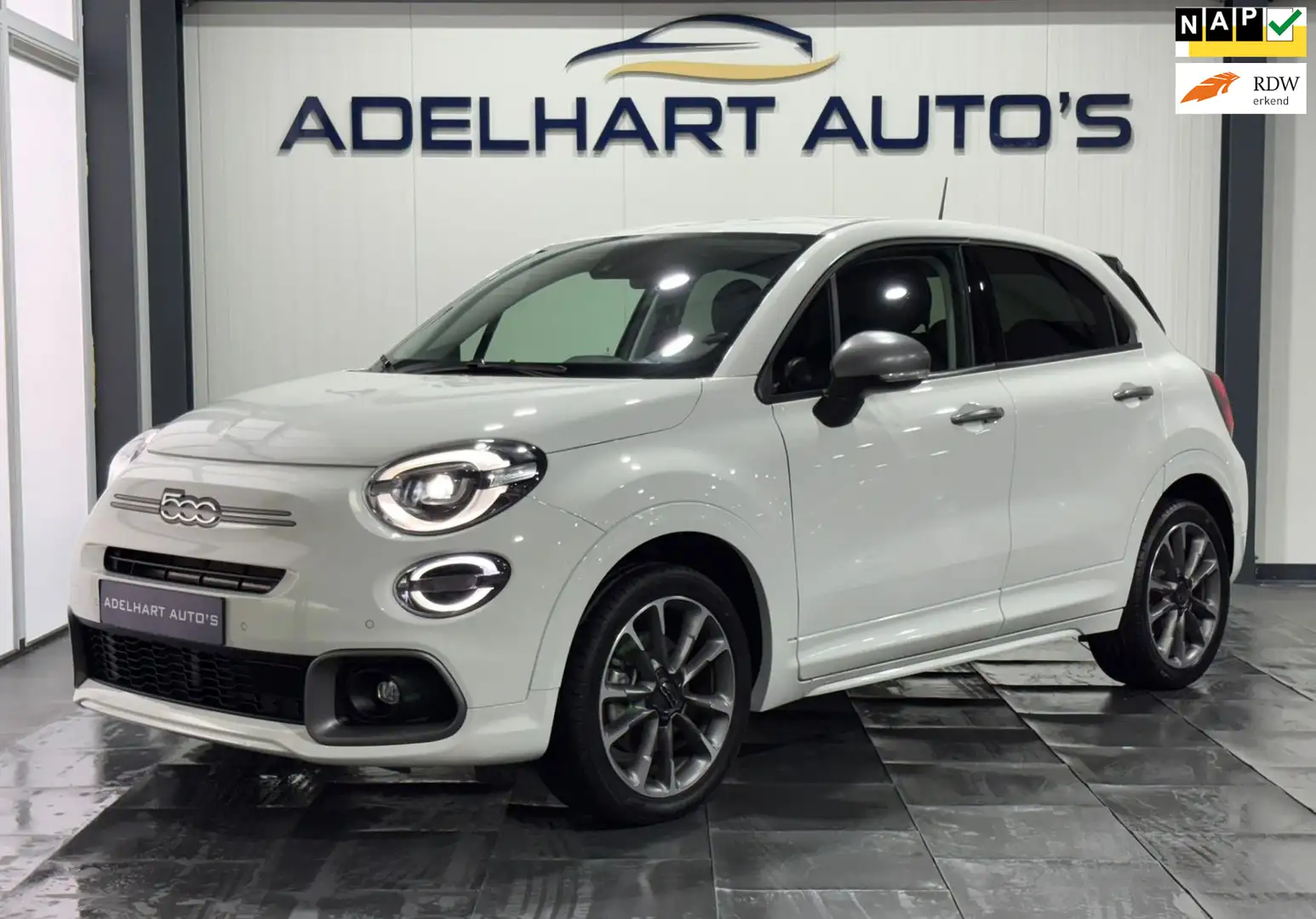 Fiat 500X 1.5 Hybrid Sport Automaat / Lederen interieur / Na Wit - 1