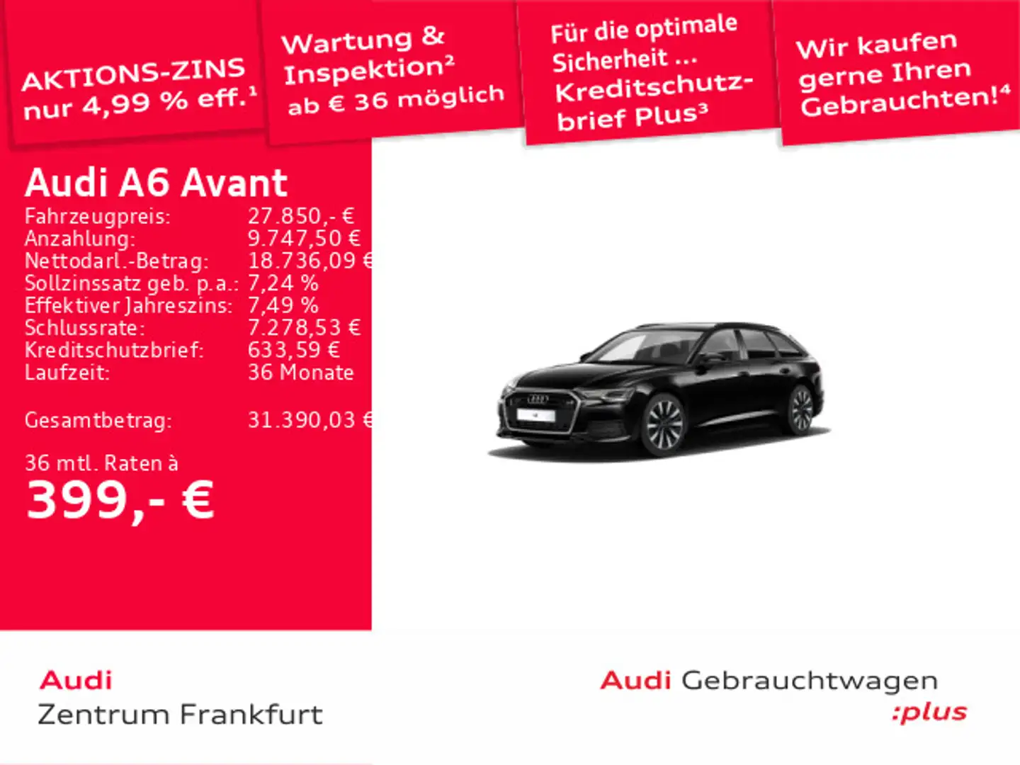 Audi A6 40 TDI S tronic LED ACC DAB PDC Schwarz - 1
