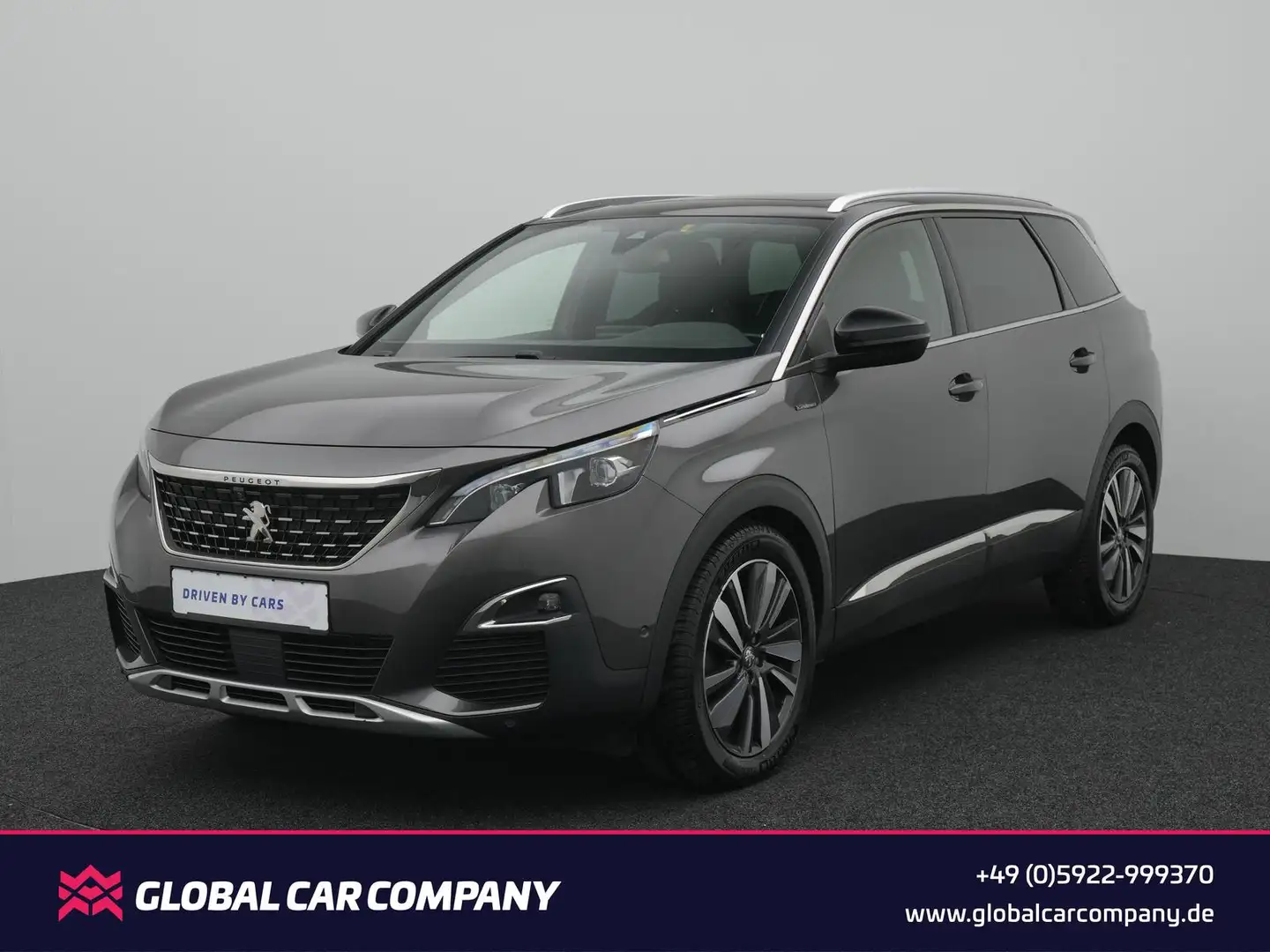 Peugeot 5008 GT,LED,ACC,PANO,AHK,APP,SPUR,180°,FOCAL,SHZ Grau - 1