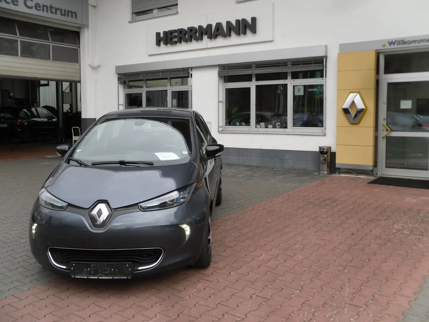 Renault ZOE Intens ZE 40 Batteriemiete,Navi,SH,Scheckheft,Wi Grau - 1