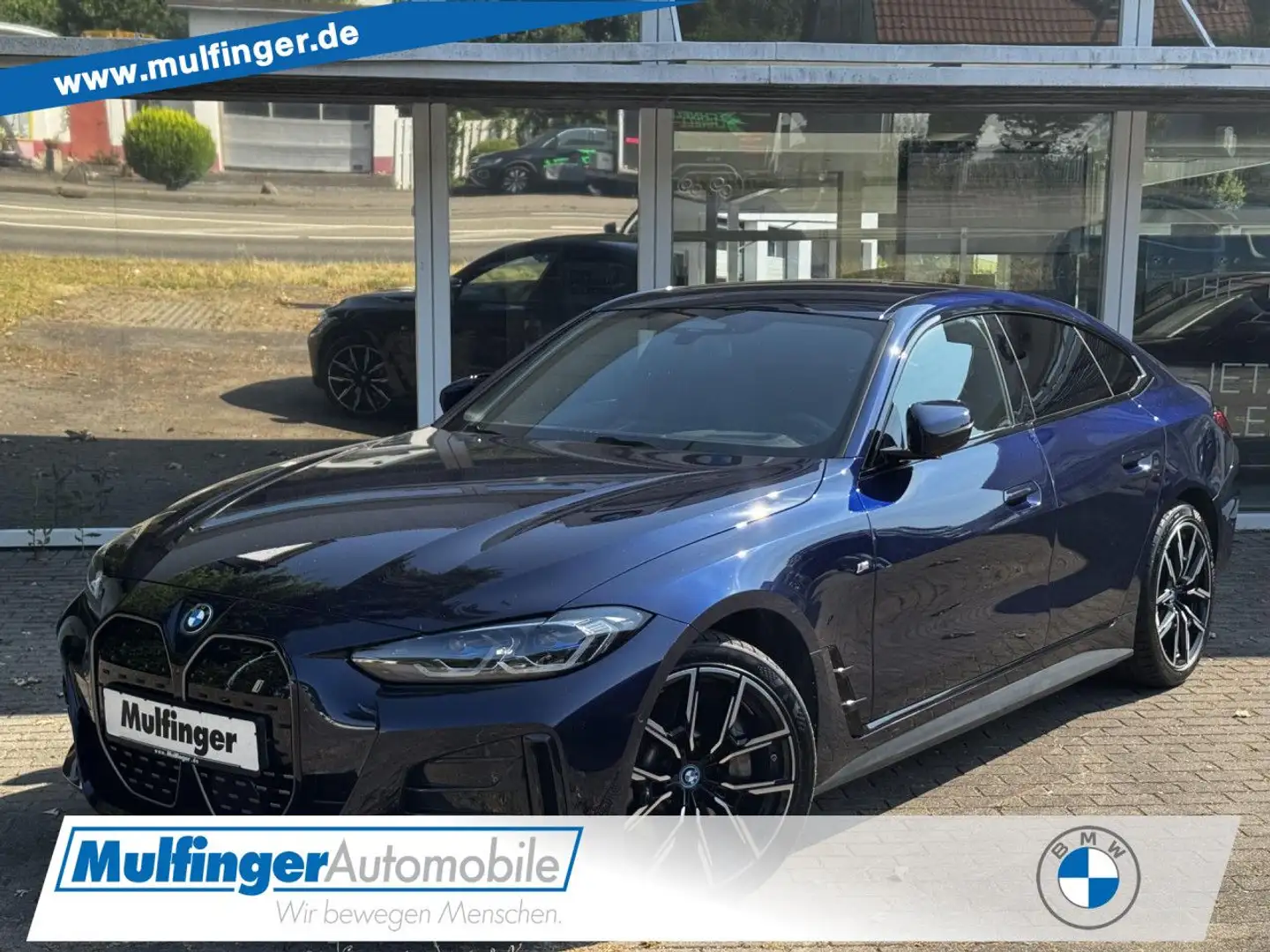 BMW i4 eDrive 35 GranCoupe M Sport LiveProf Laser P+ Bleu - 1