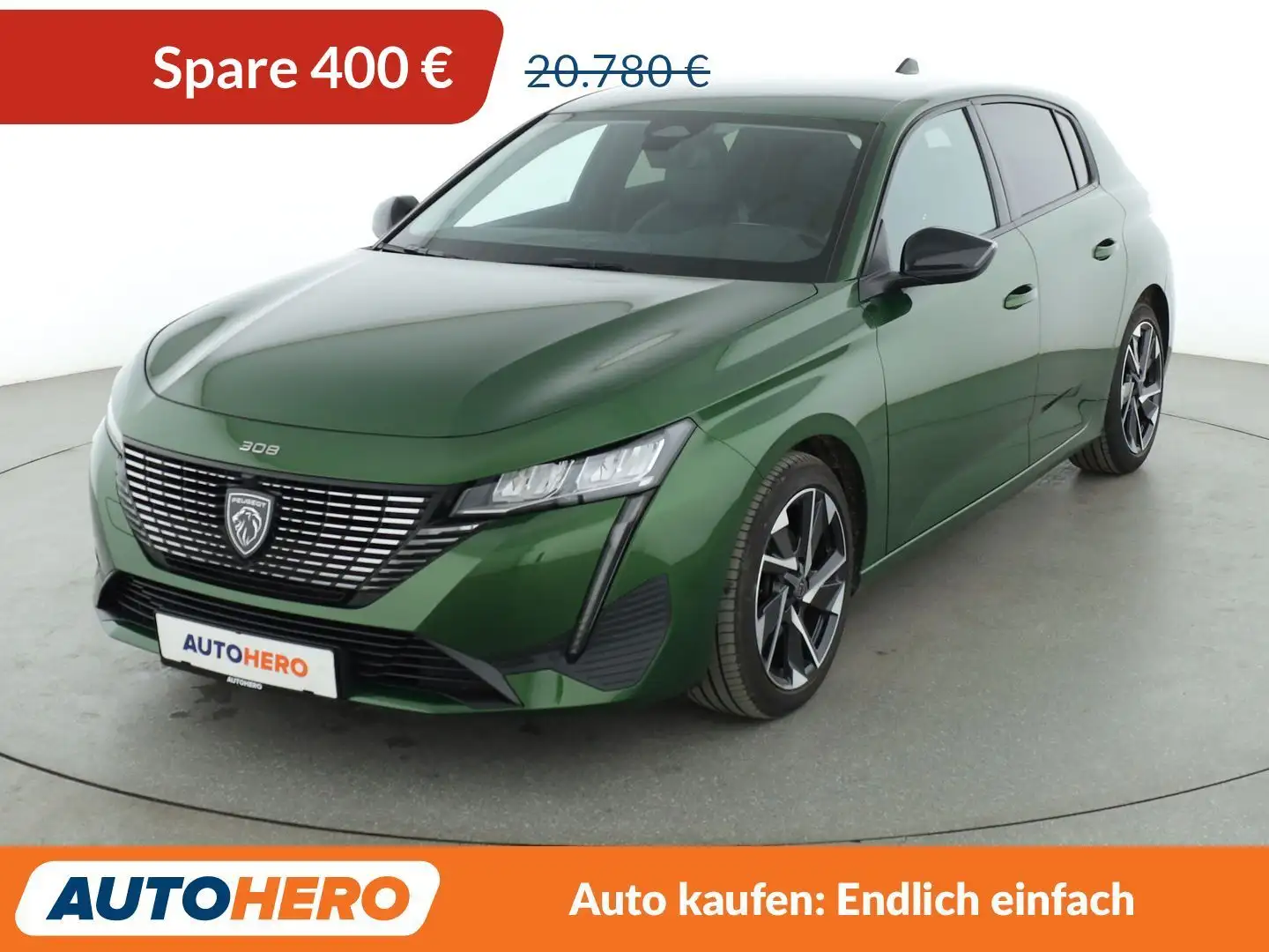 Peugeot 308 1.5 Blue-HDi Allure Pack Aut*NAVI*LED*TEMPO*CAM* Grün - 1