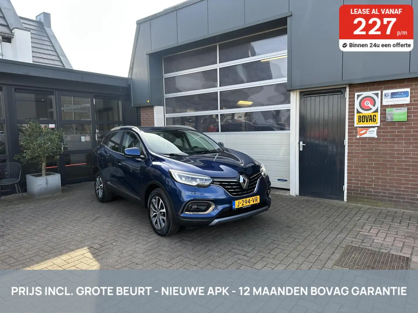 Renault Kadjar 1.3 TCe Intens TH/CARPLAY *ALL-IN PRIJS* Blauw - 1