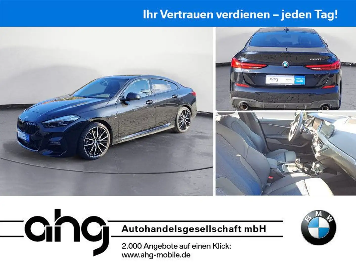 BMW 220i Gran Coupe M-Sport *Shadow*Navi*Komfortzuga Schwarz - 1