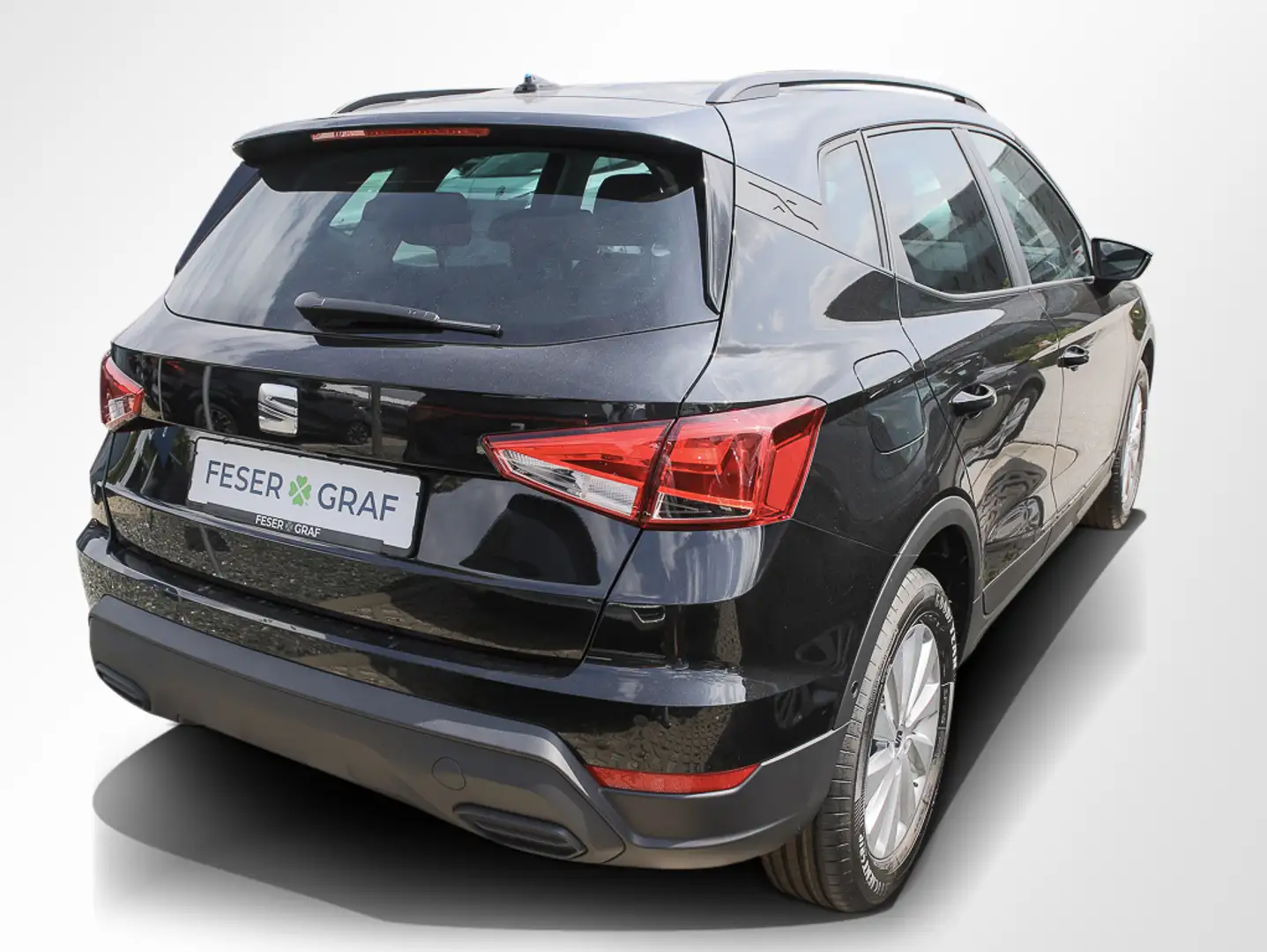 SEAT Arona 1.0 TSI Road Edition DSG Navi RüKa Sitzh. Schwarz - 2