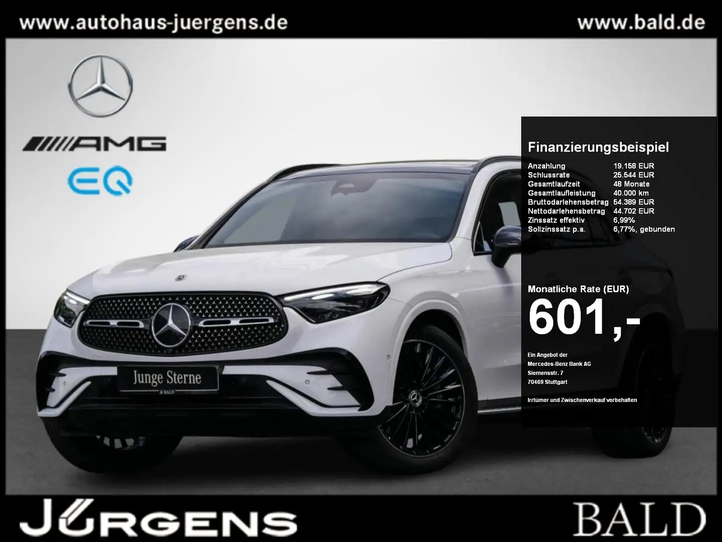 Mercedes-Benz GLC 300 4M AMG-Sport/360/Pano/Burm/AHK/Night/20" Wit - 1
