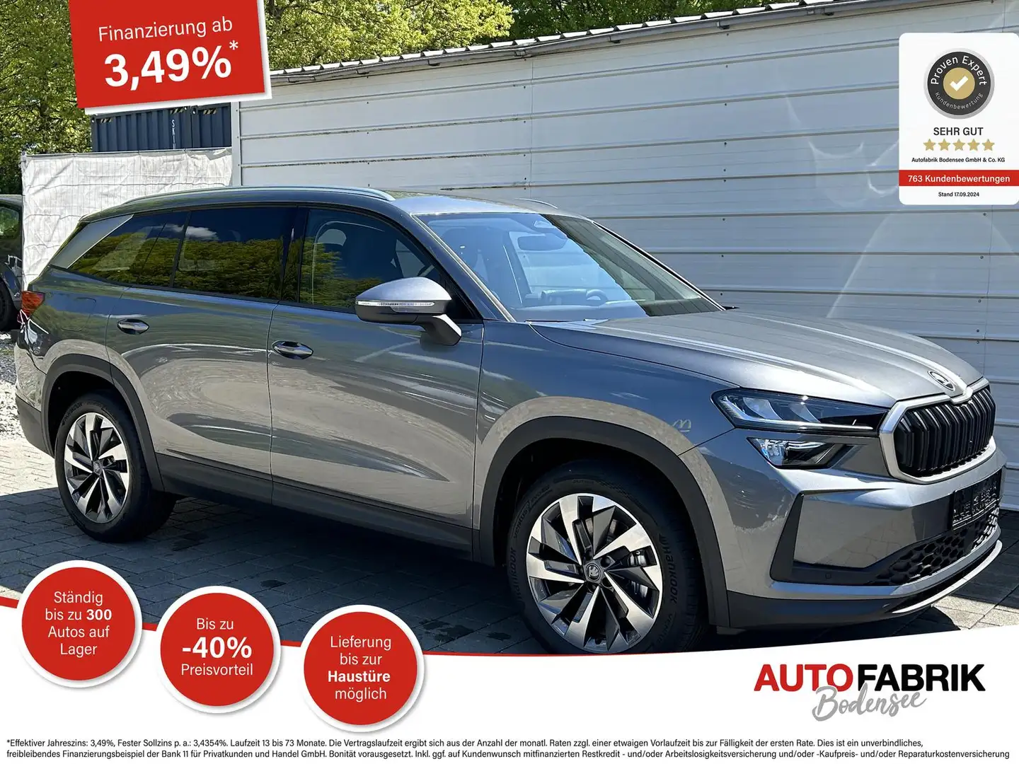 Skoda Kodiaq Selection 1.5 eTSI 7-Sitzer*ACC*NAVI*KAMERA Grau - 1