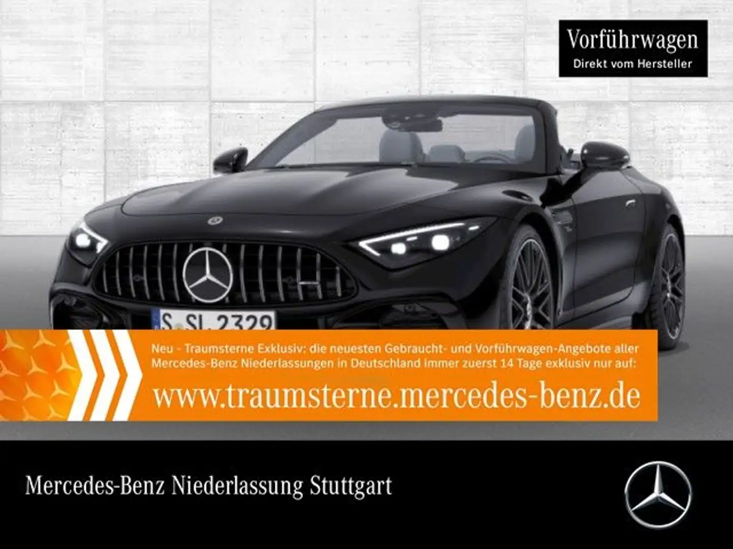 Mercedes-Benz SL 43 AMG Cab. WideScreen Burmester Distr+ HUD PTS Noir - 1