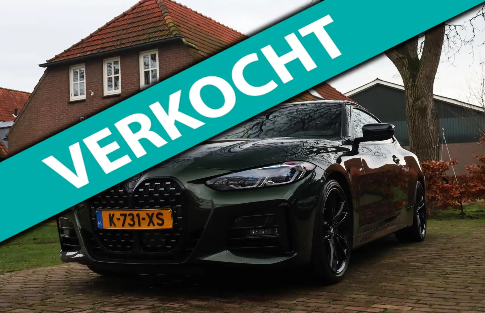 BMW 420 4-serie Coupé 420i High Executive Aut. | M-Pakket Groen - 1
