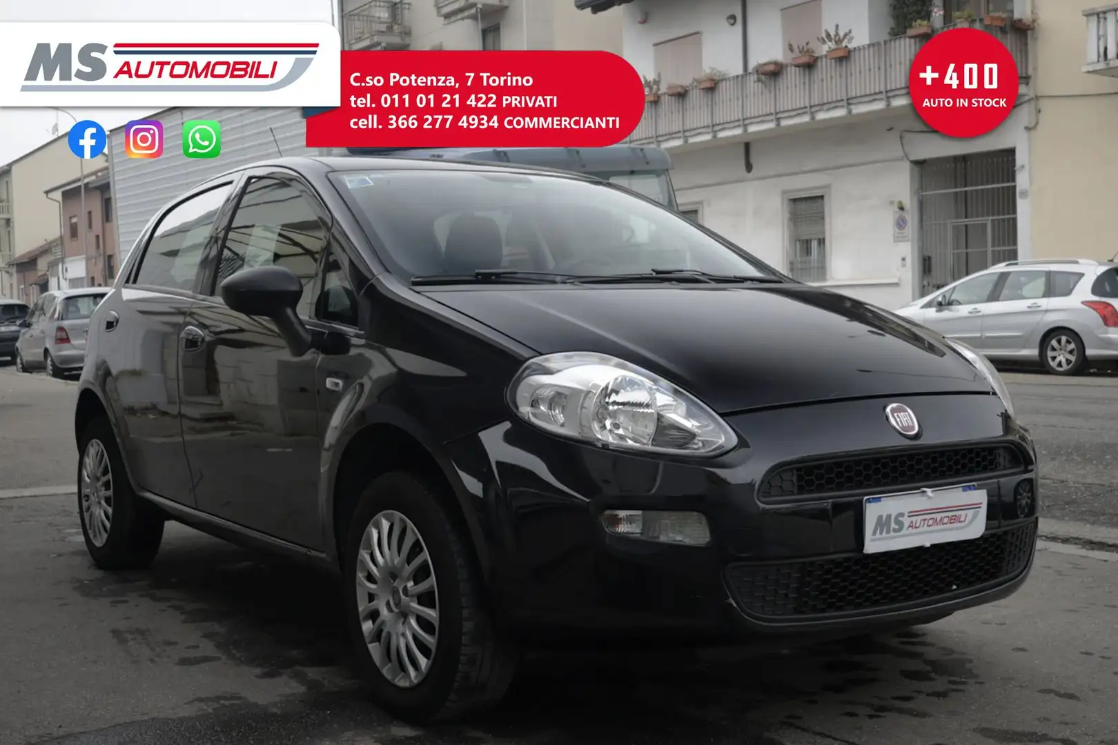 Fiat Punto Evo 1.4 8V 5 porte Natural Power Street Unicopropriet Černá - 1