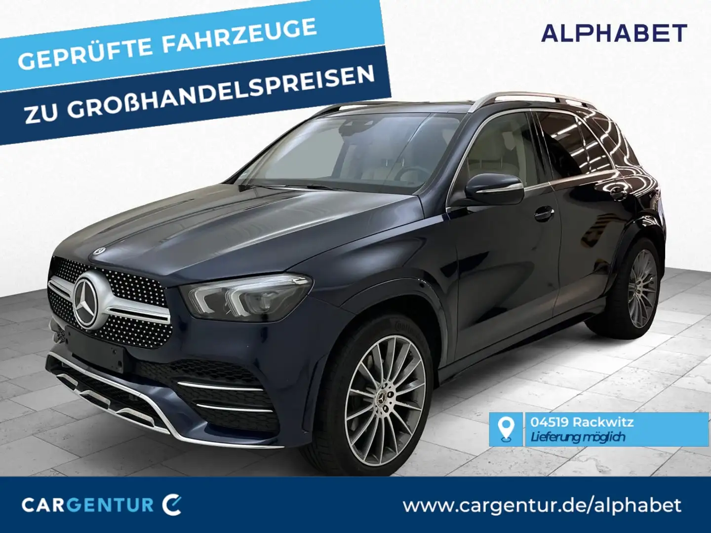 Mercedes-Benz GLE 300 d AMG Line 4Matic Burmester Wide Pano Blauw - 1