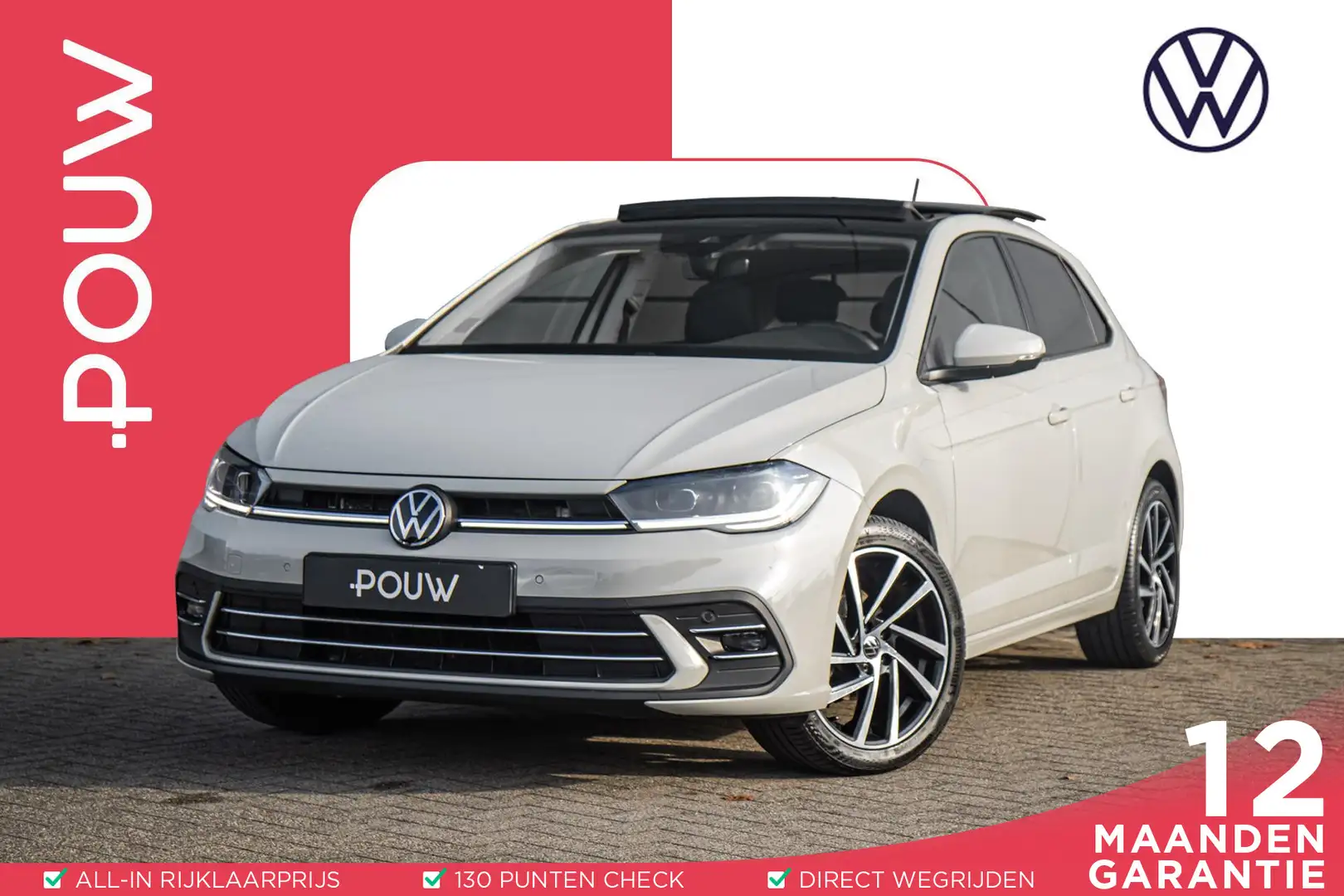 Volkswagen Polo 1.0 TSI 95pk DSG Style | Panoramadak | 17" Velgen Gris - 1