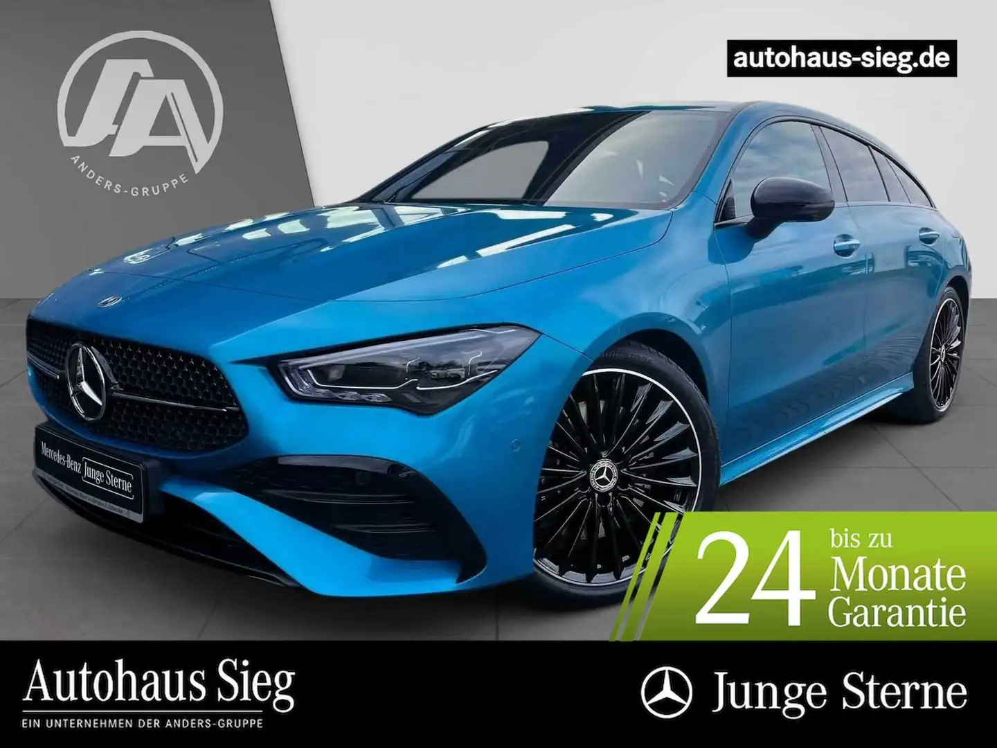 Mercedes-Benz CLA 250 4M SB AMG+Night+M-BEAM+360+Key+SHZ+EASY Bleu - 1