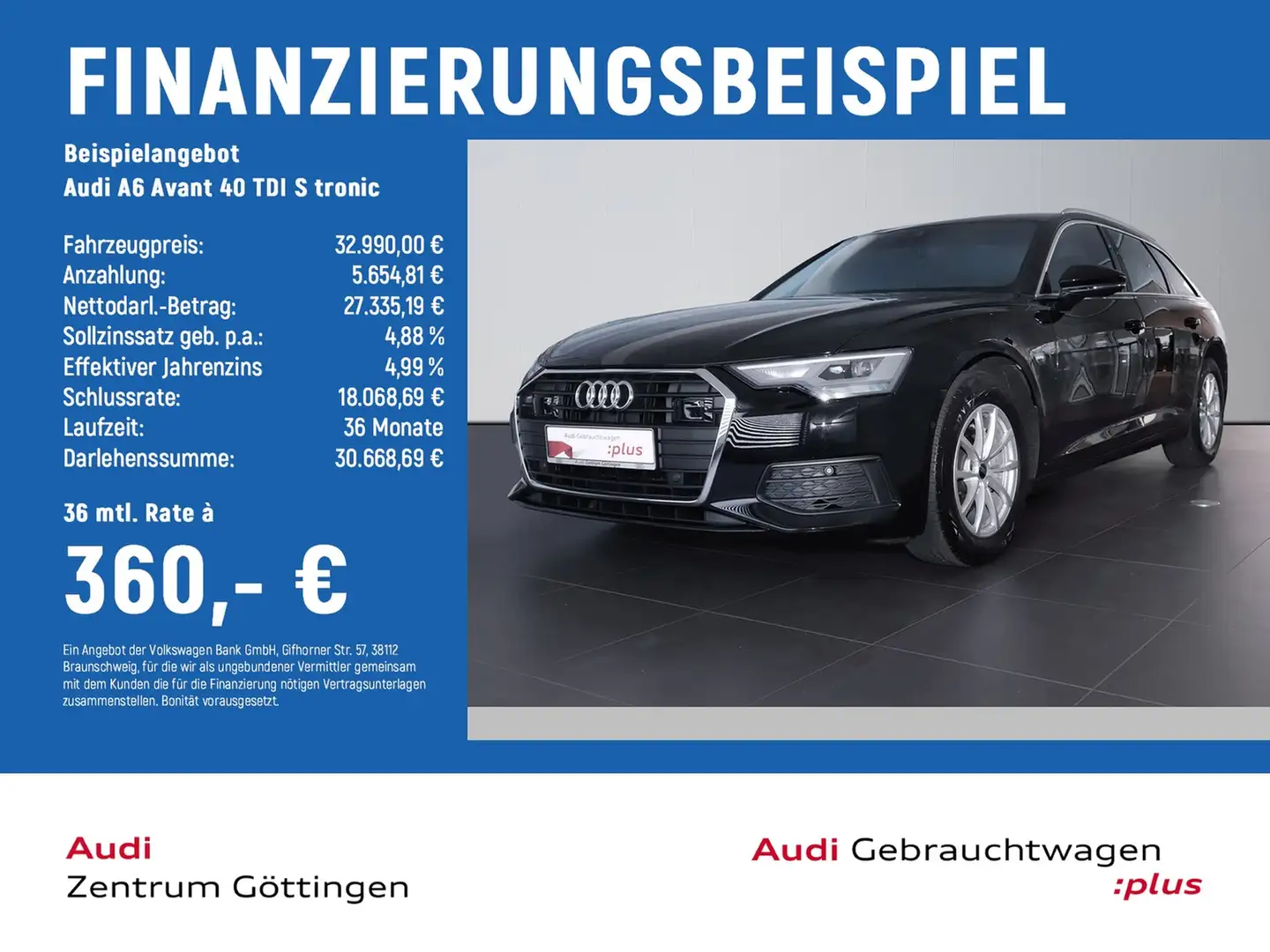 Audi A6 Avant 40 TDI S tronic AHK+BUSINESSPAKET+SOUND Schwarz - 2
