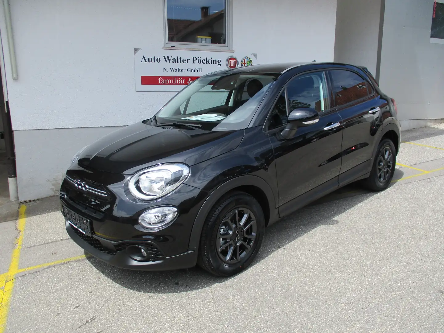 Fiat 500X 1.0 Club, Klima, Komfort, ESP, eFh, ZV m. FFB Zwart - 1