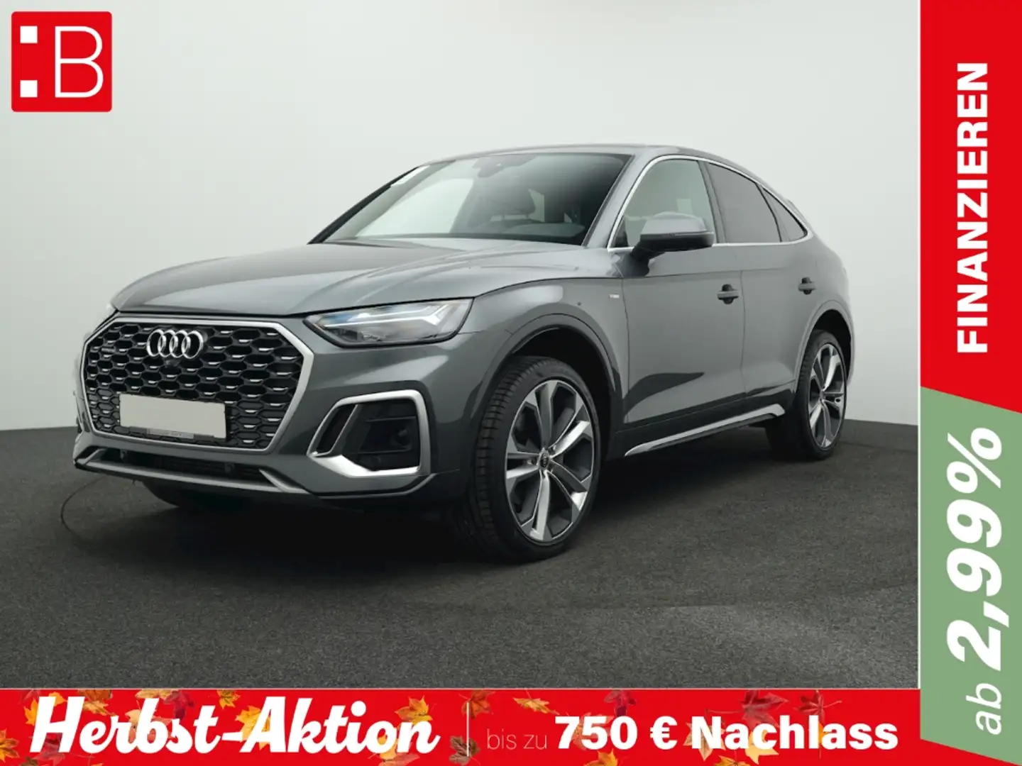 Audi Q5 Sportback 45 TFSI qu. S tronic s-line AHK PANO ASS Gris - 1