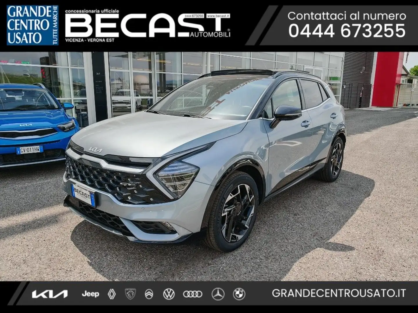 Kia Sportage 1.6 TGDi PHEV AWD AT GT-line - AZIENDALE Grigio - 1