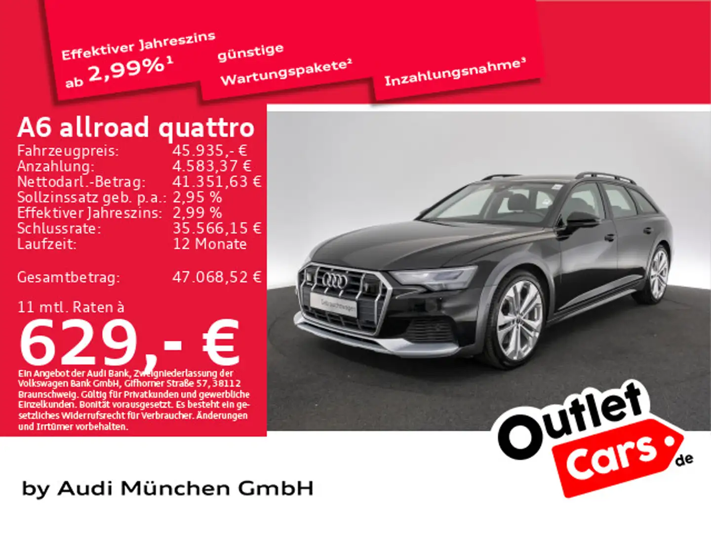 Audi A6 allroad A6 allroad 55 TDI qu. tiptr. Virtual+/Navi+ Чёрный - 1