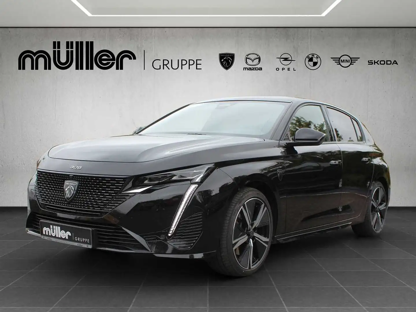 Peugeot 308 Plug-In Hybrid 180 e-EAT8 GT Noir - 1
