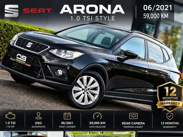SEAT Arona ** 1.0 TSI - 59.000 km - 06/2021 - DSG - Camera - 1 Owner - Euro 6D- Garantie **