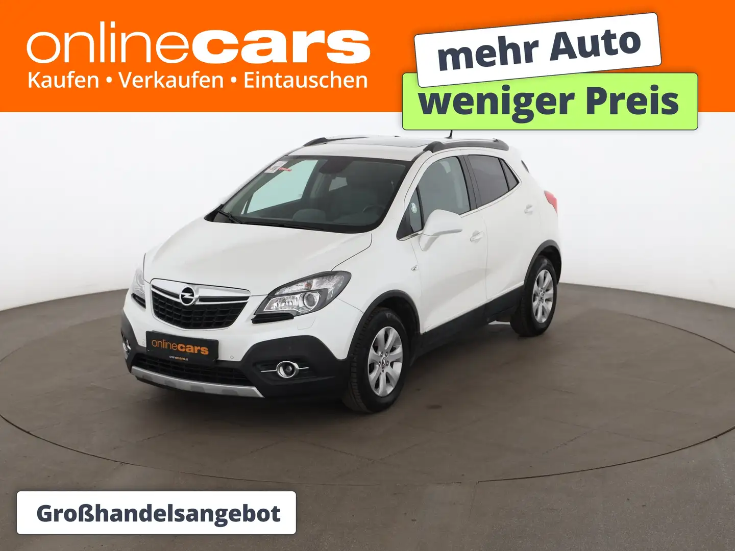 Opel Mokka 1.4 Turbo 4x4 SKY AHK LEDER NAVI SITZHZG Weiß - 1