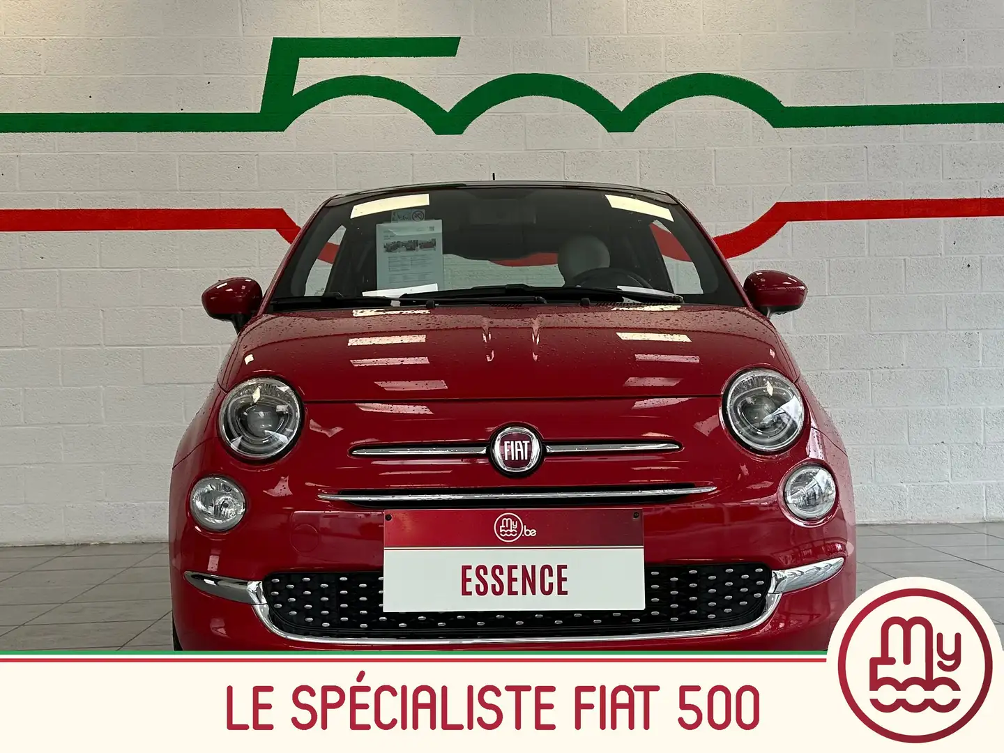 Fiat 500 1.0i Dolcevita * Apple car Play * Toit pano * Rouge - 2