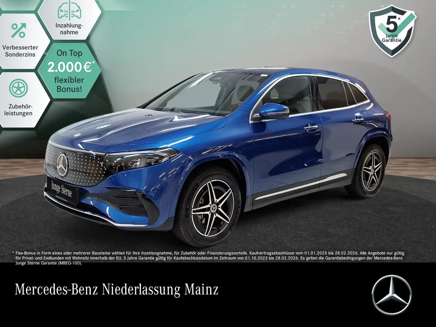 Mercedes-Benz EQA 250 AMG+PLUS-PAKET+KAMERA+KEYLESS+SPUR Blau - 1
