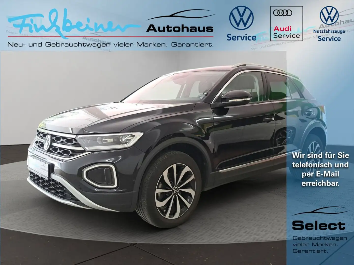 Volkswagen T-Roc Style 1.5l TSI DSG Bluetooth LED Klima Noir - 1