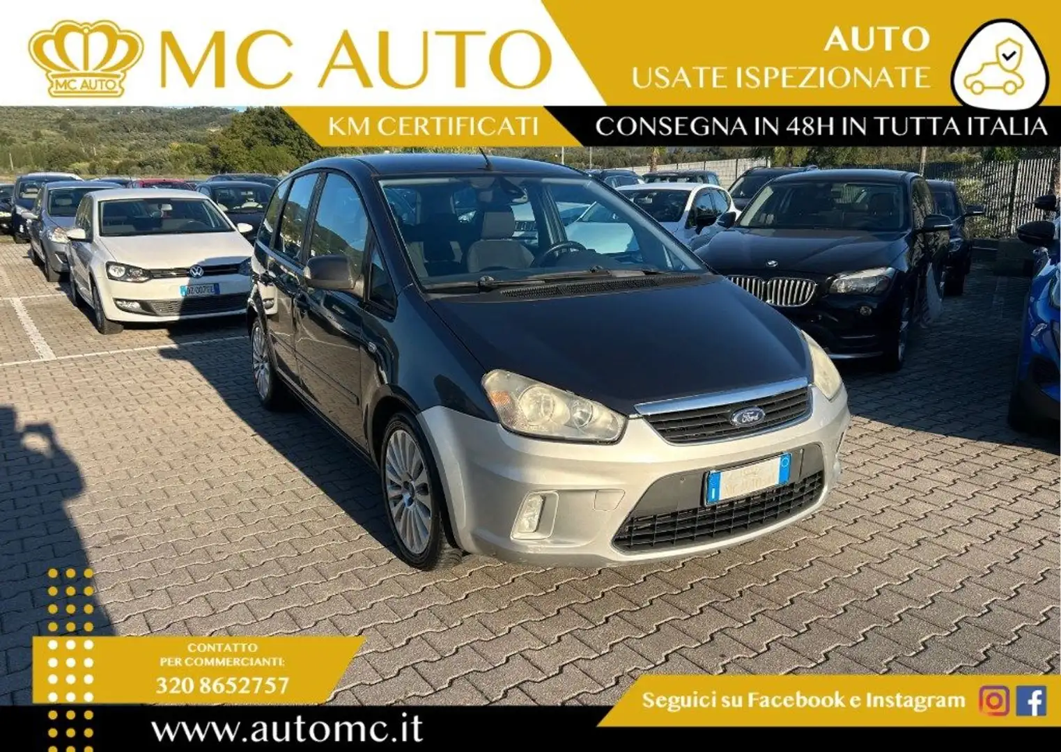 Ford C-Max 1.6 TDCi 110 CV Titanium DPF Argent - 1