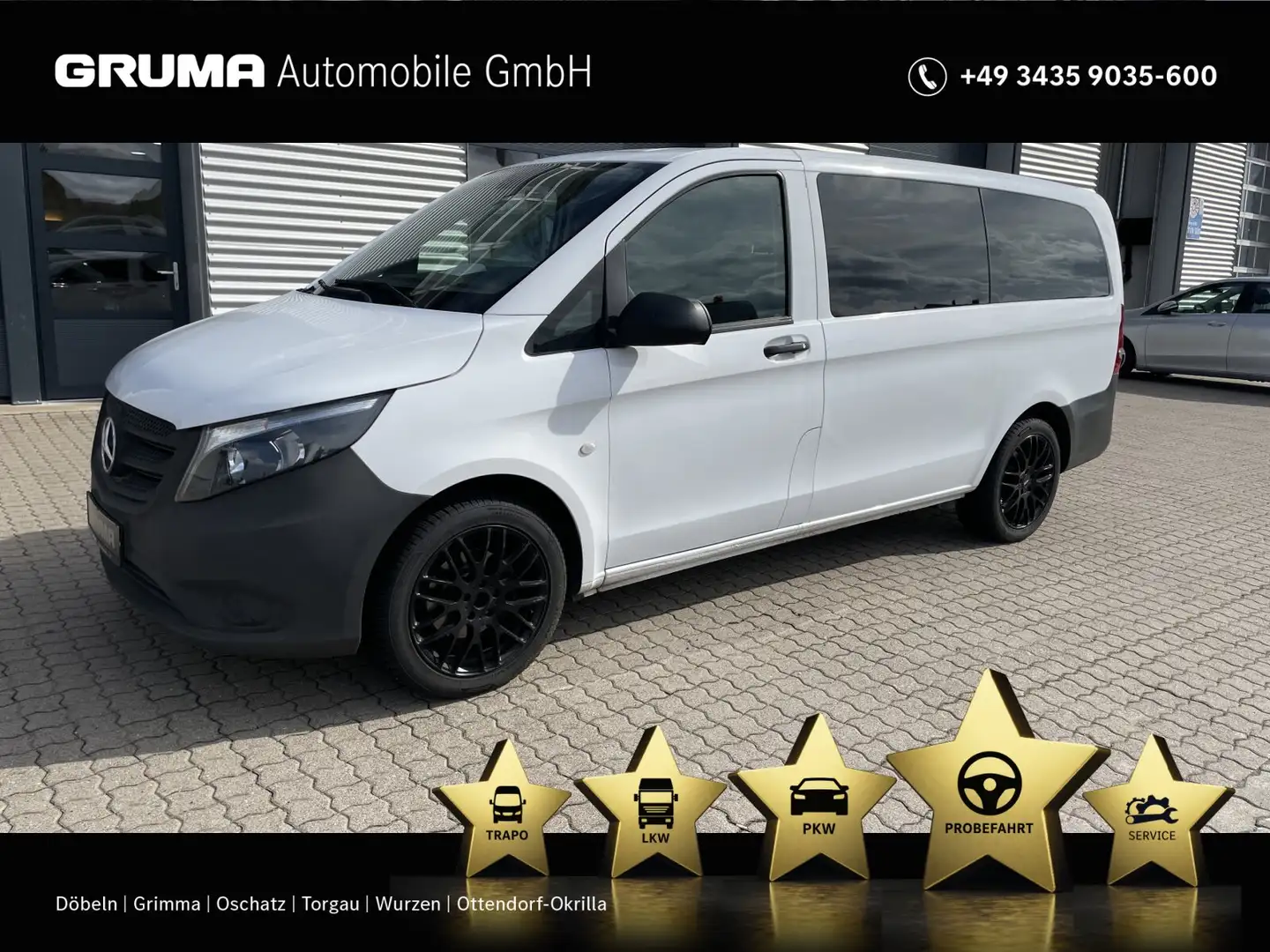 Mercedes-Benz Vito Vito 114 CDI Tourer PRO ALU+KLIMA+STANDHZG.+AHK Blanc - 1