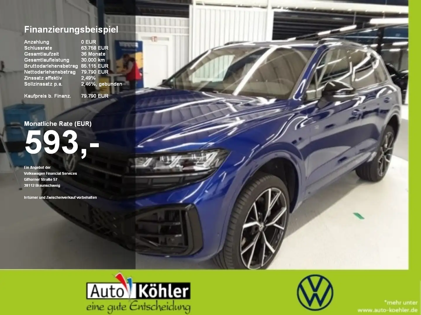 Volkswagen Touareg R-Line TSi Adaptivfahrwerk/Allradlenkung Grau - 1