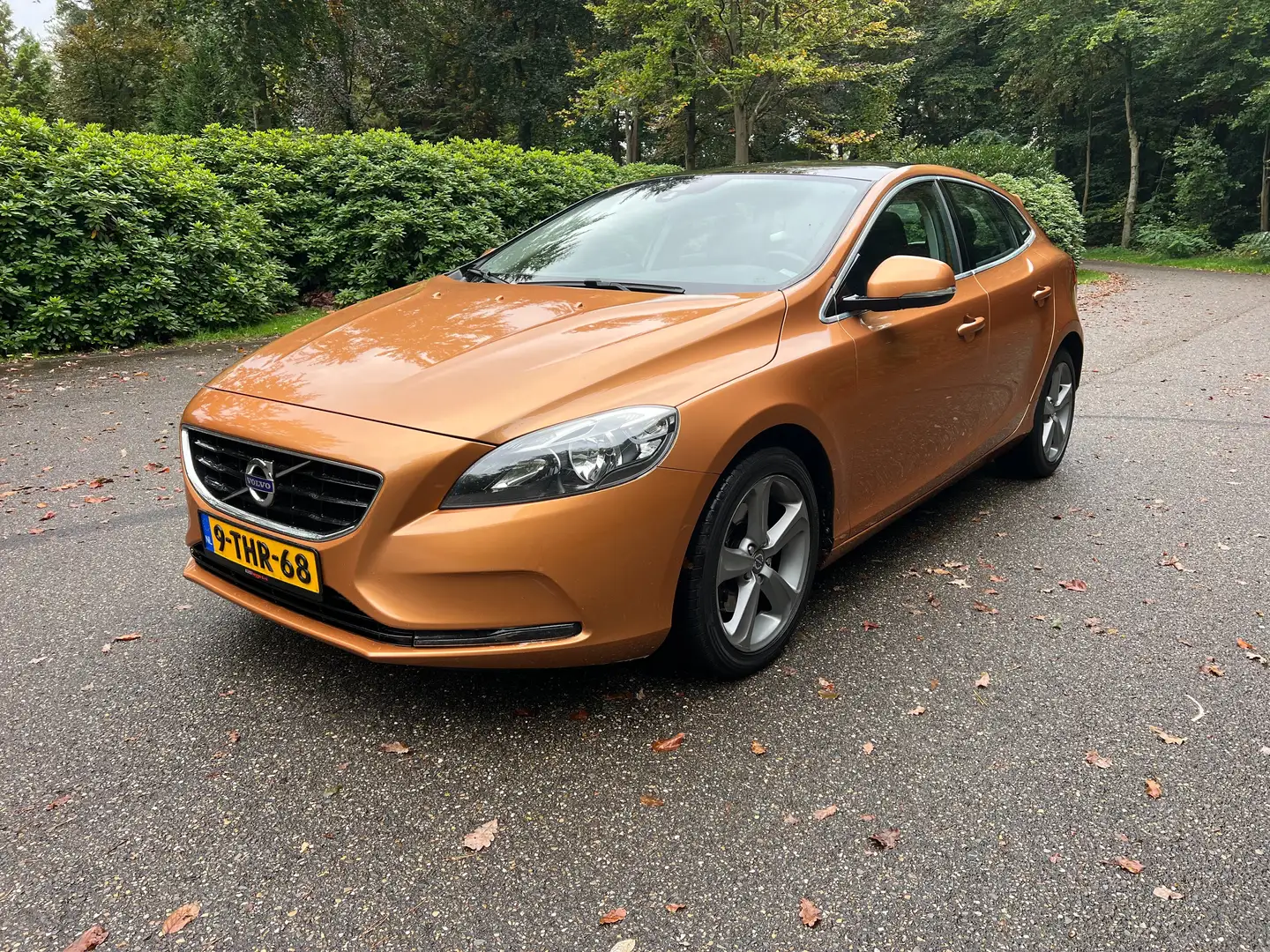 Volvo V40 1.6 T4 Summum 180PK 2014 Leder Navi Pano PDC Super Goud - 2