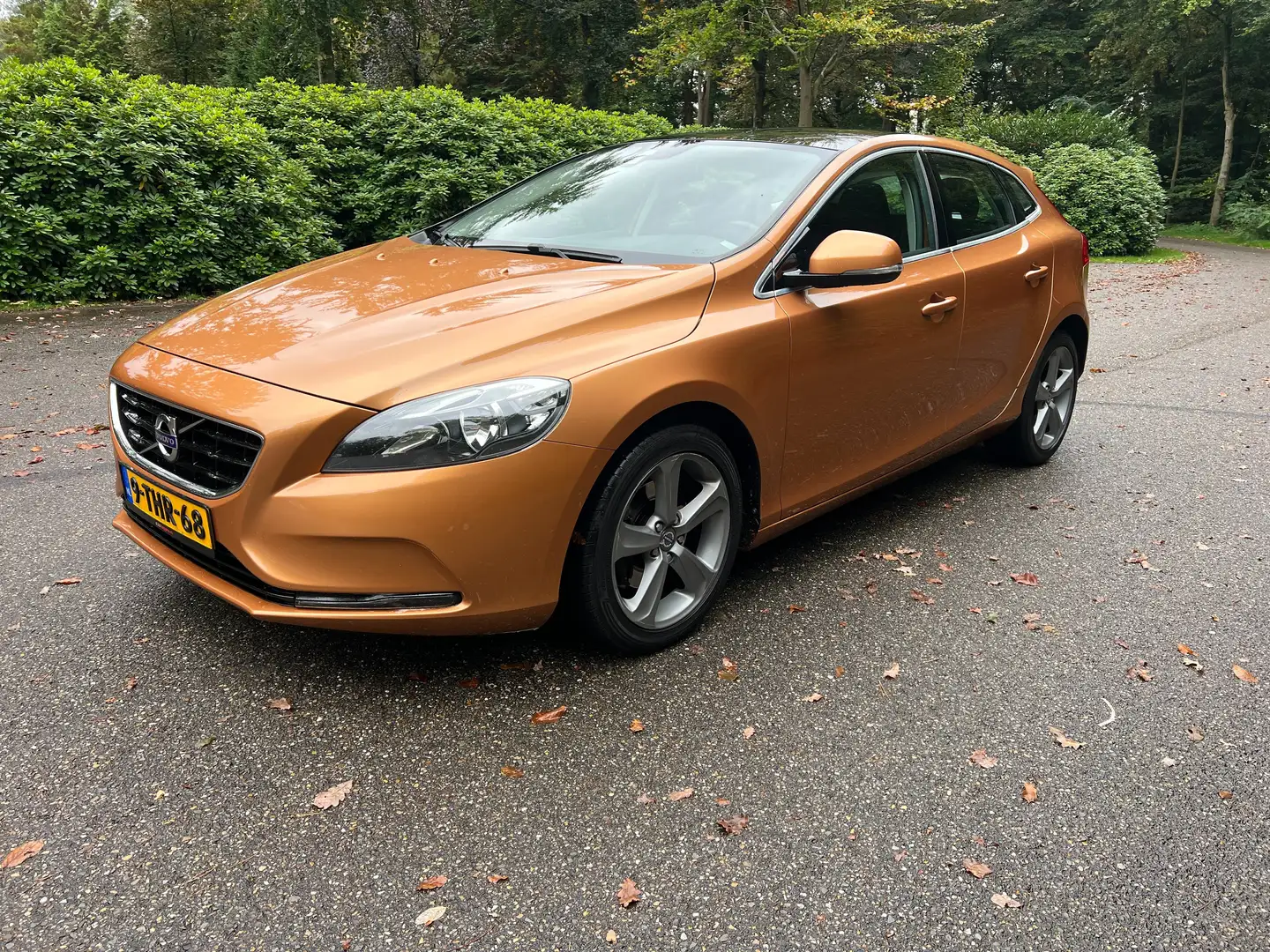 Volvo V40 1.6 T4 Summum 180PK 2014 Leder Navi Pano PDC Super Goud - 1
